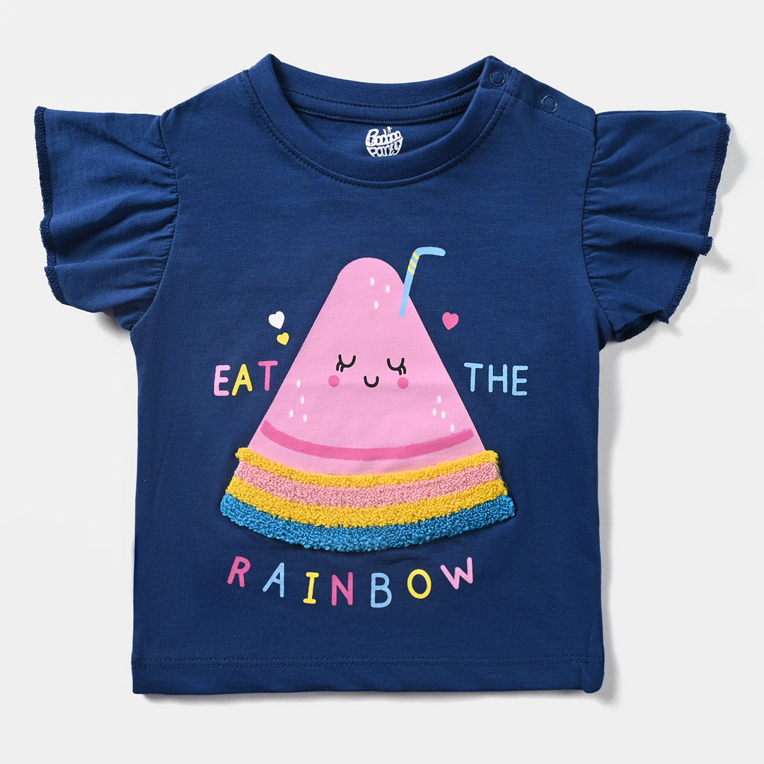 Beebaystyle Girls Cotton Rainbow T-Shirt